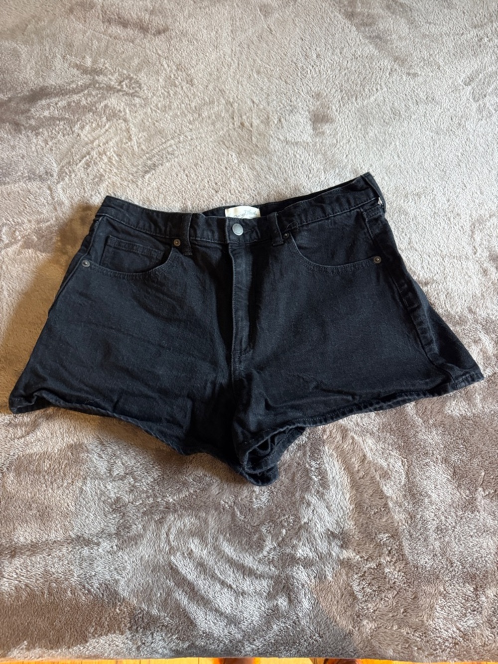 Universal Thread Black High-Rise Denim Cutoff Shorts
